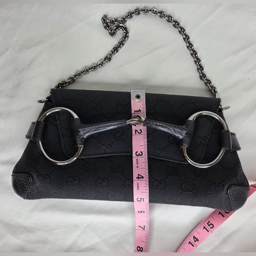 Gucci Horsebit Chain cloth handbag - Picture 13 of 13